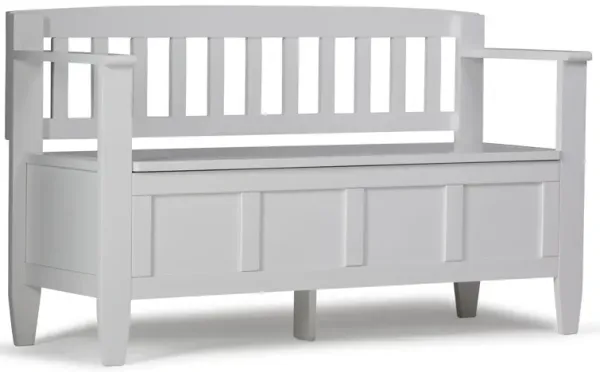Brooklyn - Entryway Storage Bench - White