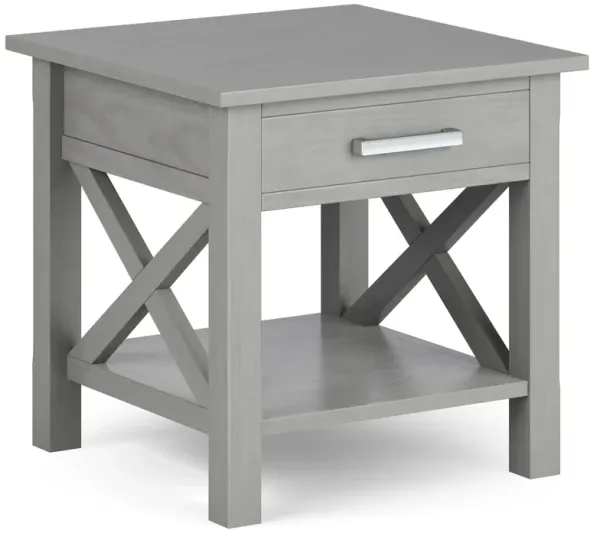 Kitchener - End Table - Fog Gray