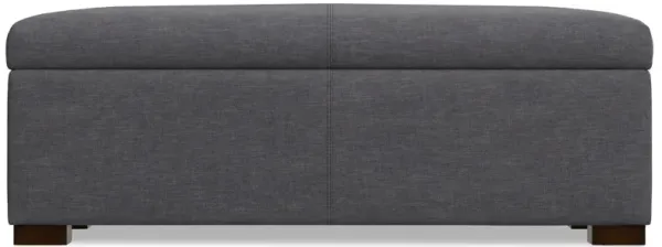 Gabbie - Rectangular Storage Ottoman - Gray