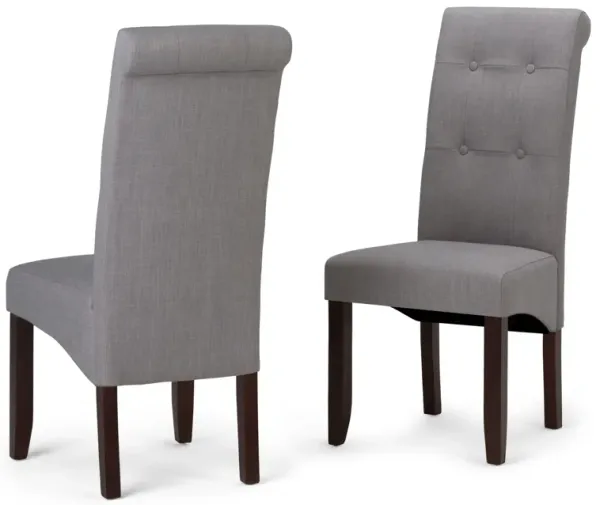 Cosmopolitan - Deluxe Tufted Parson Chair (Set of 2) - Dove Gray