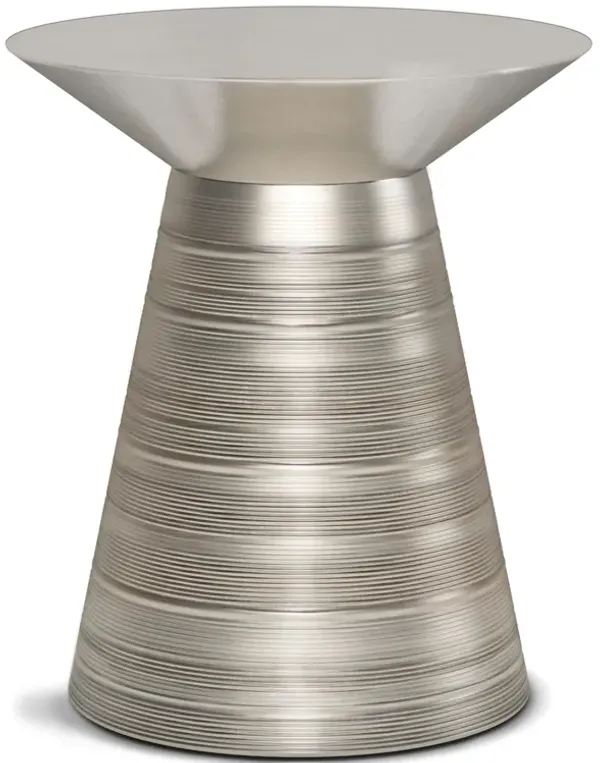 Sheridan - Metal Accent Table - Antique Silver