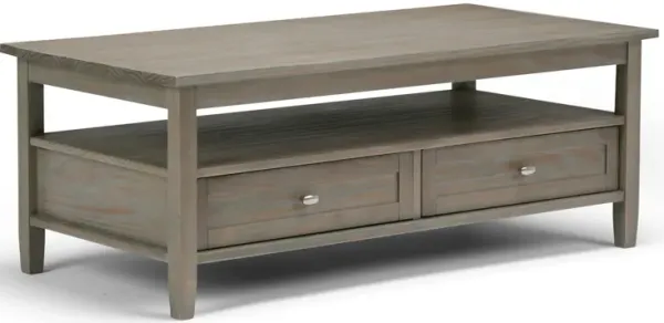 Warm Shaker - Coffee Table - Distressed Gray