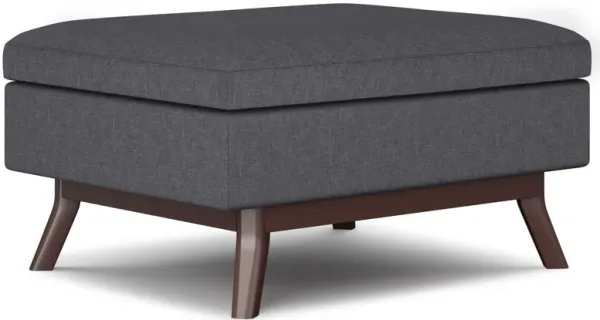 Owen - Coffee Table Storage Ottoman - Slate Gray