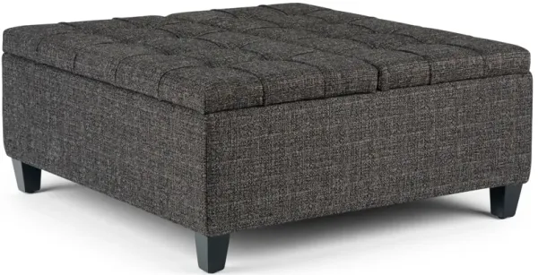 Harrison - Coffee Table Storage Ottoman - Ebony