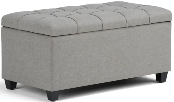 Sienna - Storage Ottoman Bench - Dove Gray