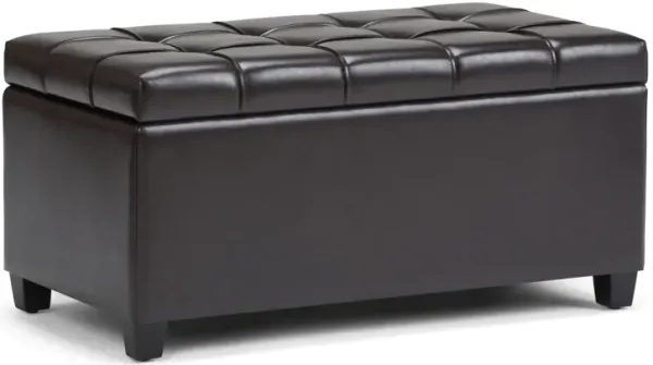 Sienna - Storage Ottoman Bench - Tanners Brown