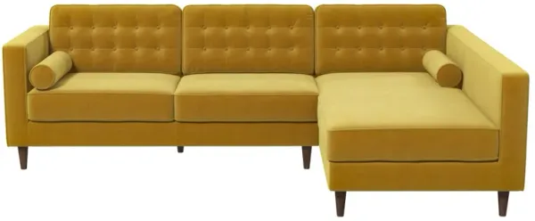 Christian - Sectional Sofa Right Facing - Dark Yellow