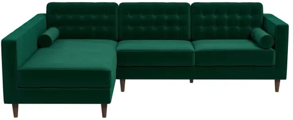 Christian - Sectional Sofa Left Facing - Green