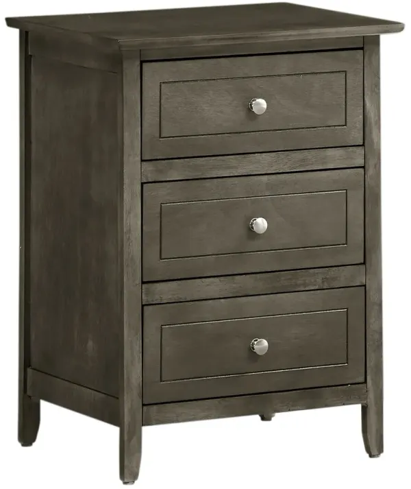 Transitional Nightstand For Bedrooms - Gray
