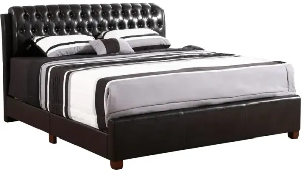 Marilla - King Bed - Dark Brown