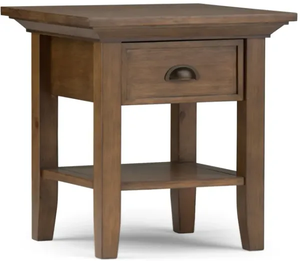 Redmond - End Table - Rustic Natural Aged Brown