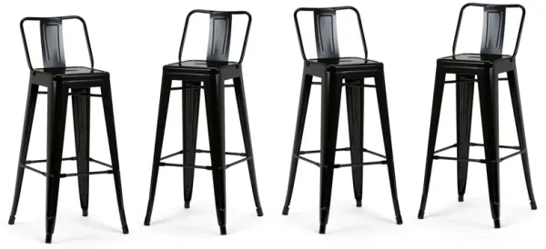 Rayne - Bar Stool (Set of 4) - Black