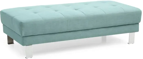 Contemporary Ottoman For Living Rooms - Teal