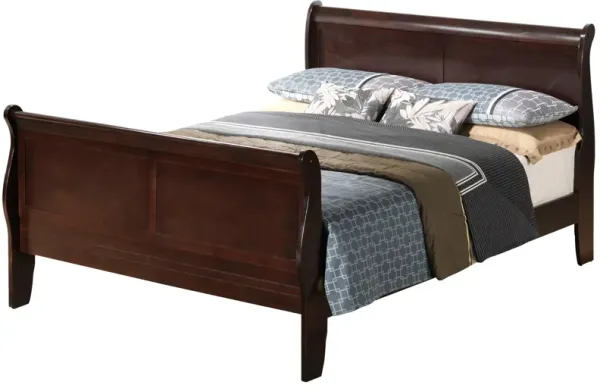 Full Bed Panel Sleigh - Cappuccino
