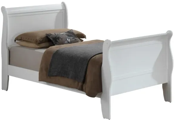 Twin Bed Traditional Charming - White