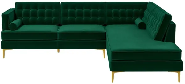 Brooke - Sectional Sofa Right Facing - Green