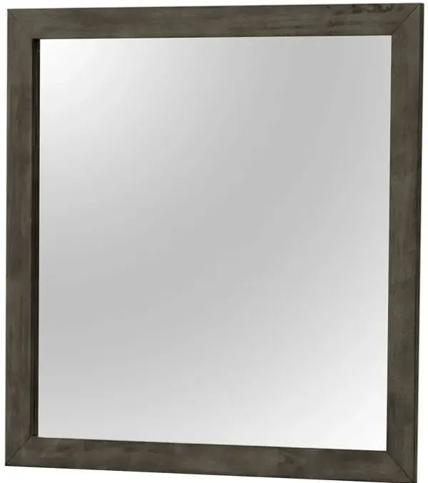 Chic Transitional Wall Mirror - Gray