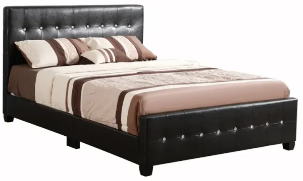 Queen Transitional Bed For All Styles Elegant - Black