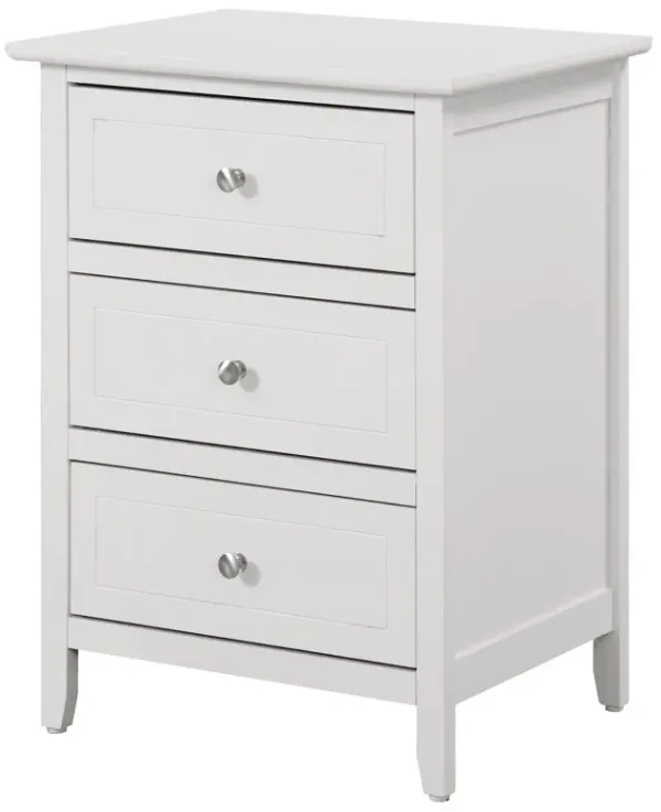 Daniel - Transitional Nightstand - White