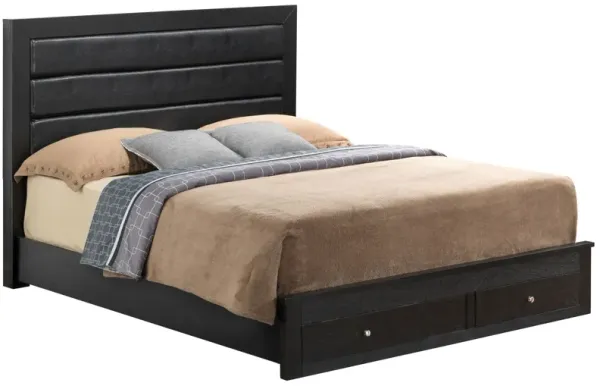 King Storage Bed - Black