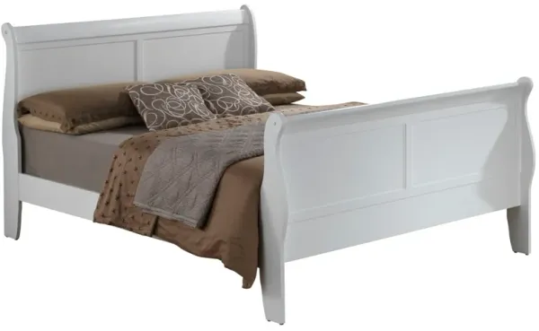 Full Bed Panel Sleigh - White