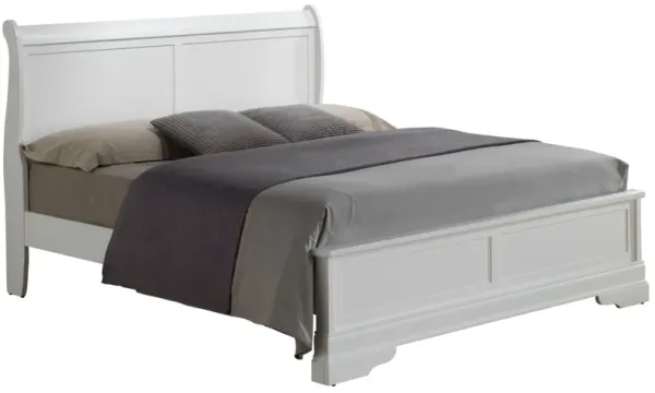 Full Bed Sleigh Design - White