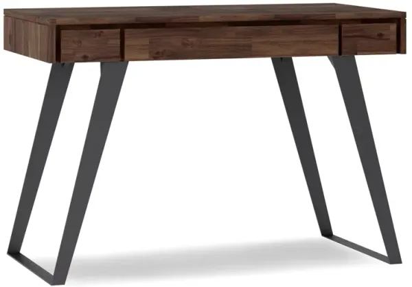 Lowry - Small Desk - Distressed Charcoal Brown