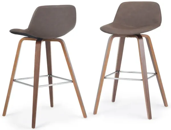 Randolph - Bentwood Counter / Bar Height Stool (Set of 2) - Dark Brown