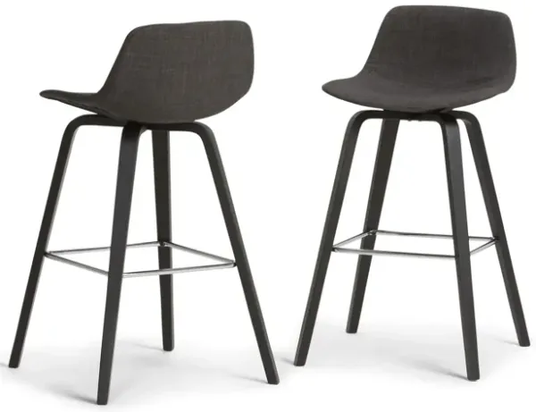 Randolph - Bentwood Counter, Bar Height Stool (Set of 2) - Black