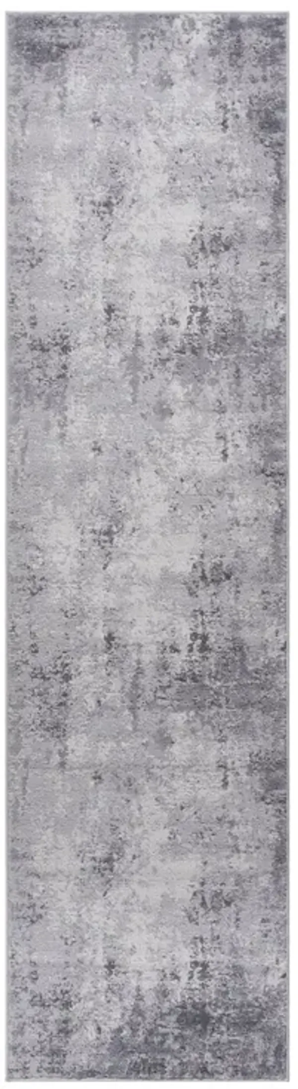 Marfi - 2' X 8' Abstract Runner Rug - Light Gray