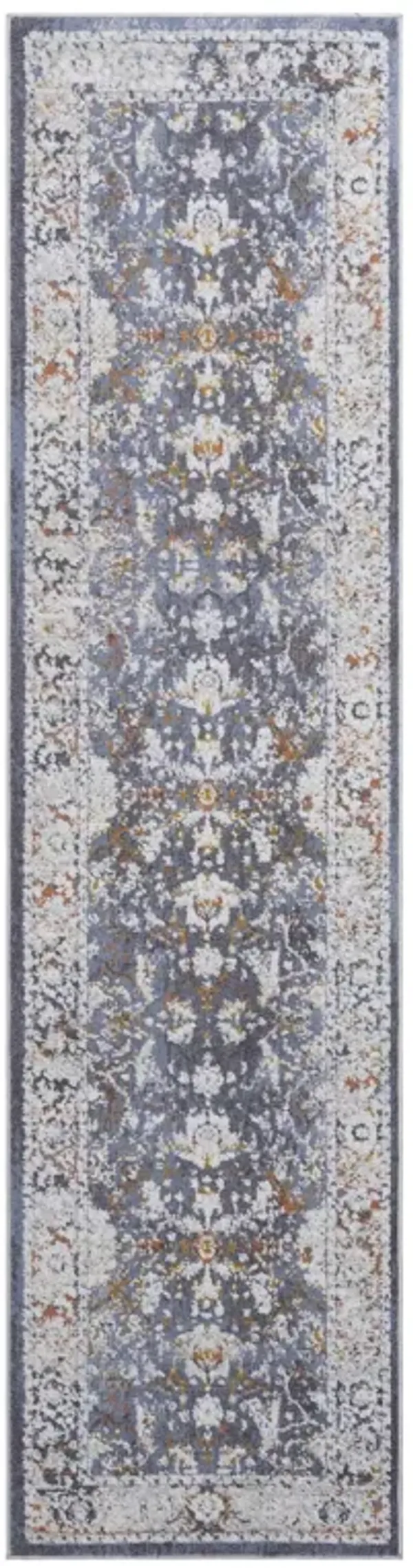 Payas - 2' X 8' Traditional Runner Rug - Blue
