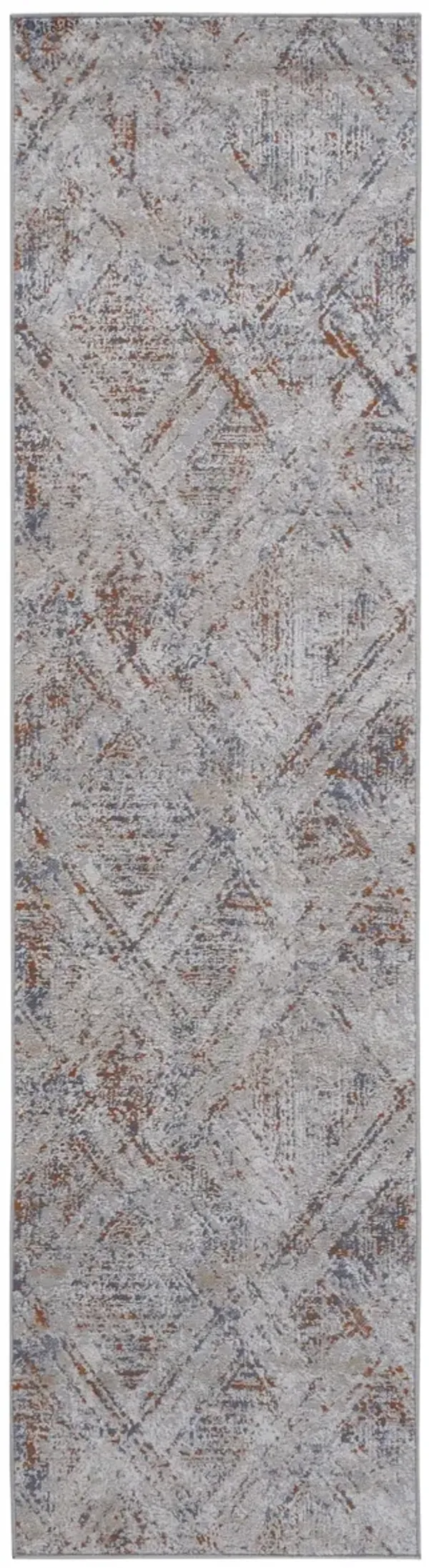 Payas - 2' X 8' Geometric Runner Rug - Beige