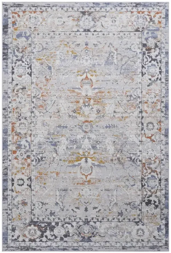Payas - 6' X 9' Traditional Area Rug - Ivory / Gray