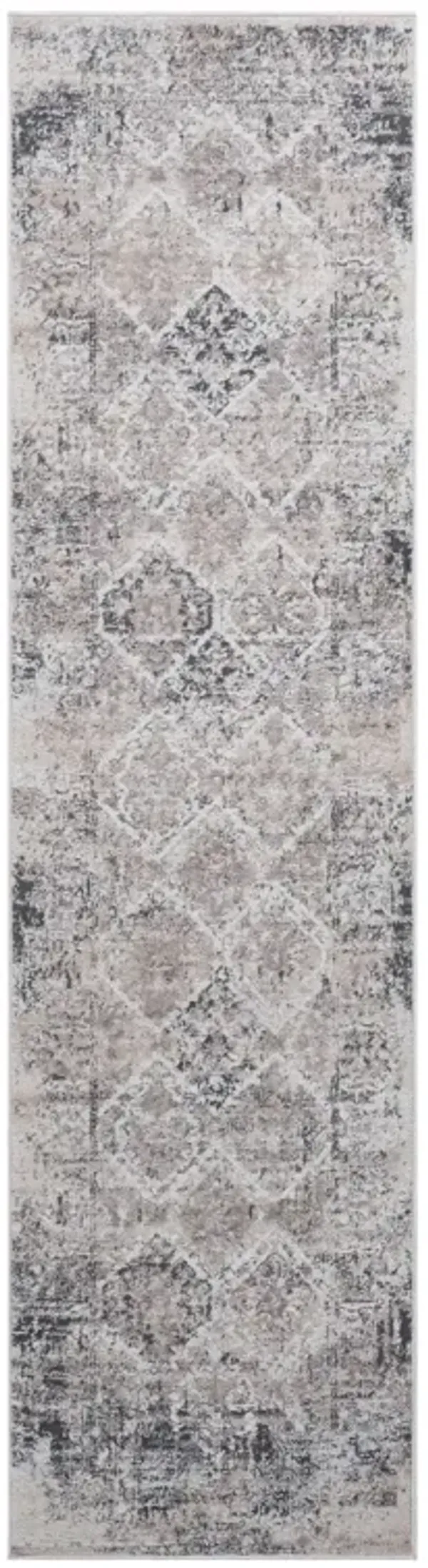 Payas - 2' X 8' Traditional Runner Rug - Cream / Anthracite