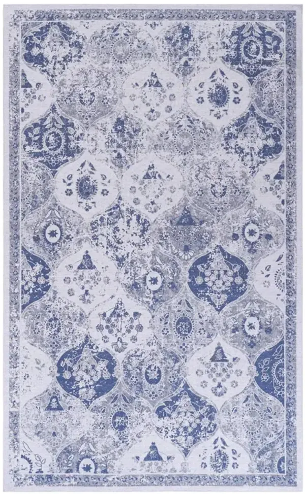 Maval - 3' X 5' Washable Area Rug - Blue