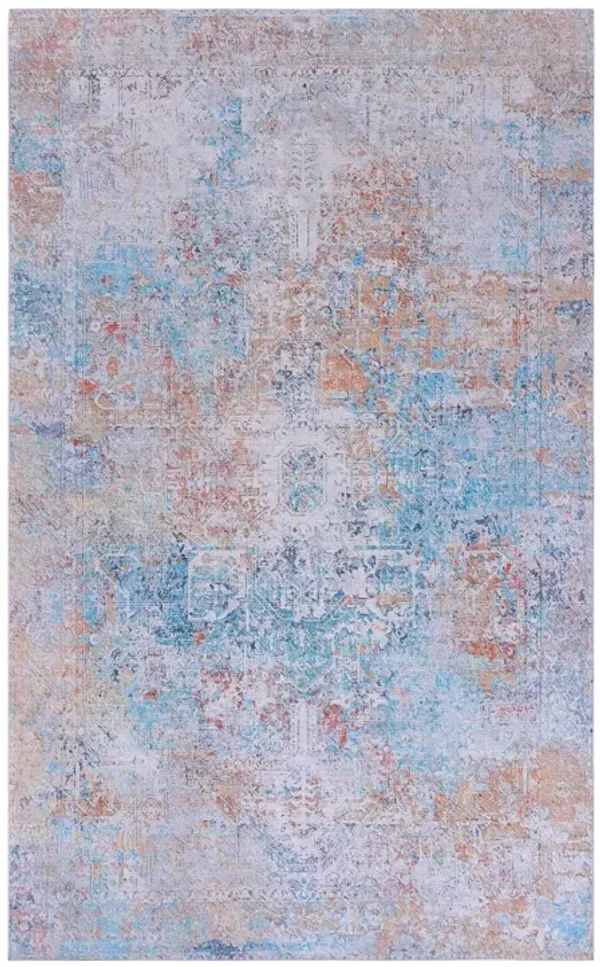 Maval - 6' X 9' Washable Area Rug - Yellow