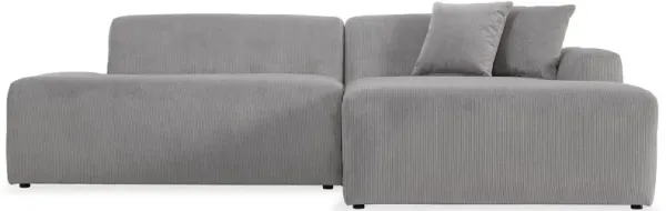 Mar - Sectional Sofa Right Facing - Gray