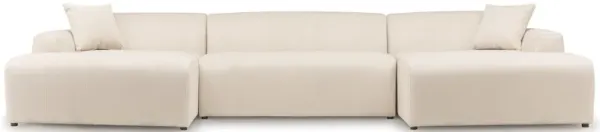 Mar - U-Shape Corner Sofa - Cream