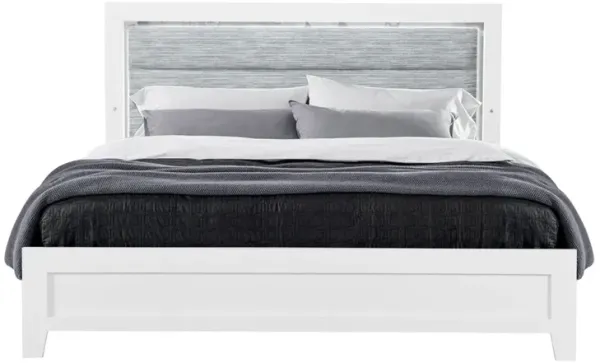 Omoda - Twin Bed With LED - White