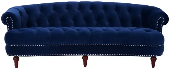 La Rosa - Victorian Chesterfield Tufted Sofa - Navy Blue