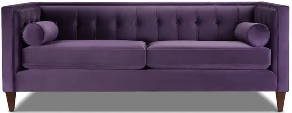 Jack - Modern Tuxedo Tufted Sofa - Purple