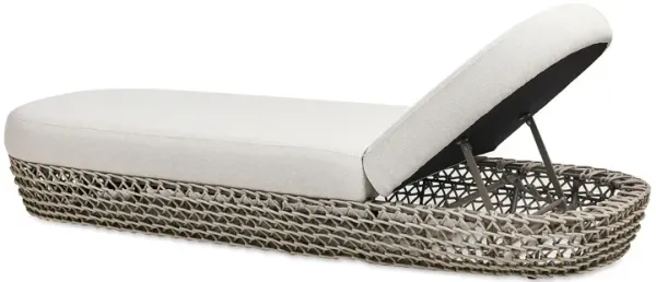 Willow - Sunbrella Upholstered Patio Lounger - Wheat Beige