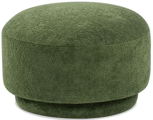 Fuji - Mushroom Footstool Ottoman - Moss Green
