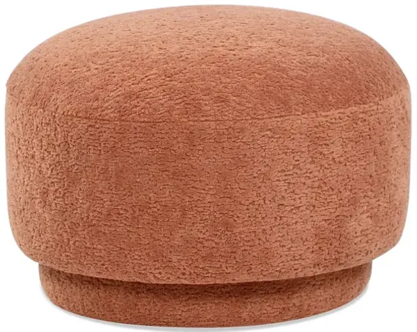 Fuji - Mushroom Footstool Ottoman - Spice Orange