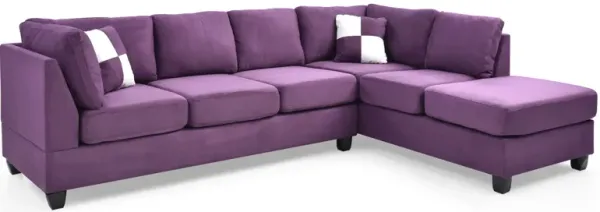 Malone - Sectional - Purple