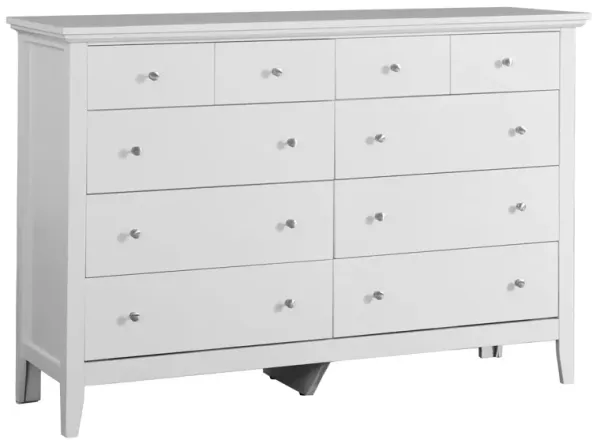 Elegant Casual Dresser - White