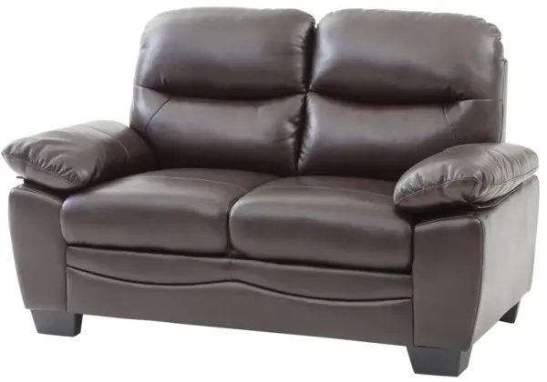 Marta - Loveseat - Dark Brown