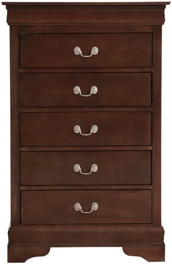 Louis Phillipe - Traditional Style Chest - Cappuccino