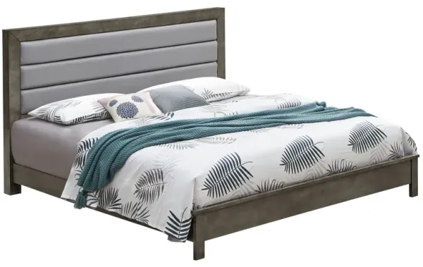 Queen Bed - Gray
