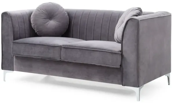 Delray - Loveseat - Gray